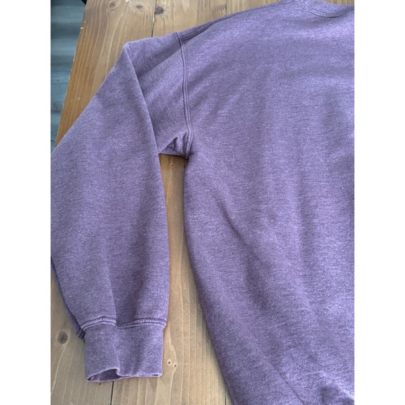 Gildan Womens Sweatshirt Feeling Kinda Idgafish Today‎ Graphic Pullover Purple M - Picture 7 of 10